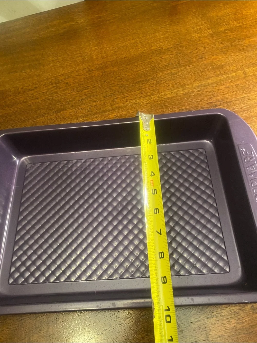 Tupperware Purple Silicone Baking Sheet Tray Rectangle Textured Non Stick 14”
